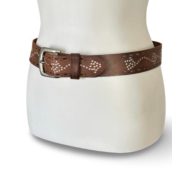 Vintage Gap Genuine Leather Studded Belt - Size M main image 8